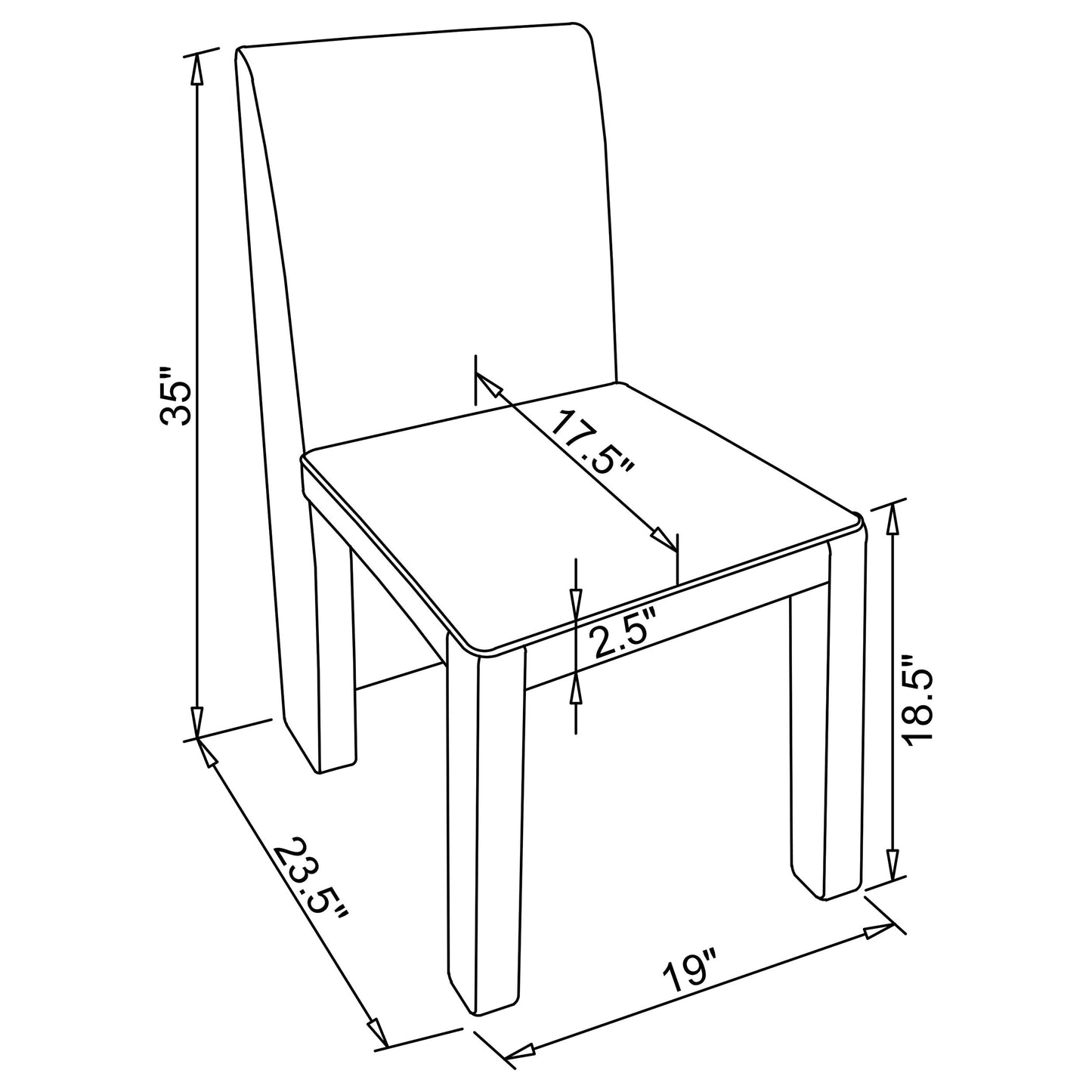 Chaise d'appoint Tordera