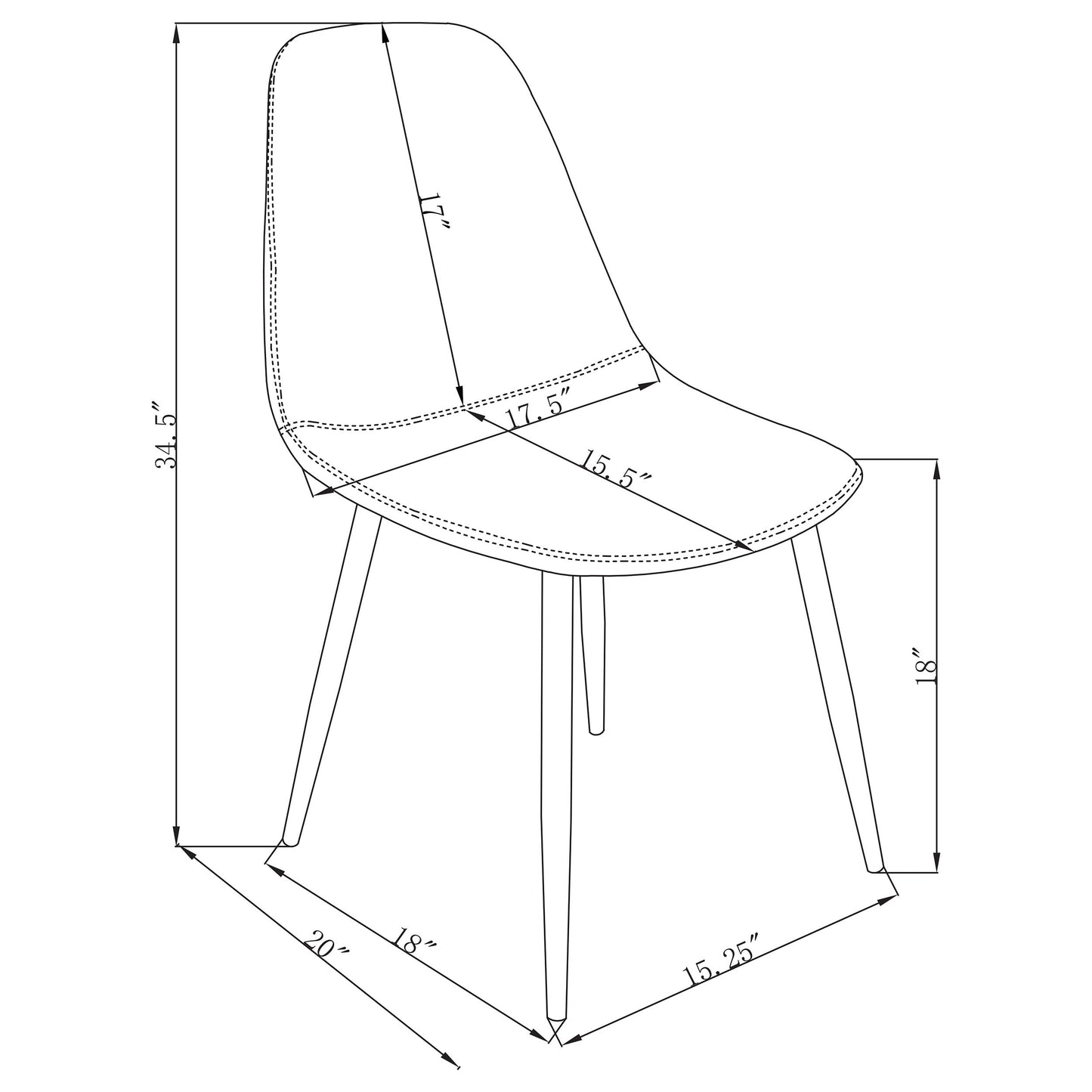 Chaise d'appoint Dennison