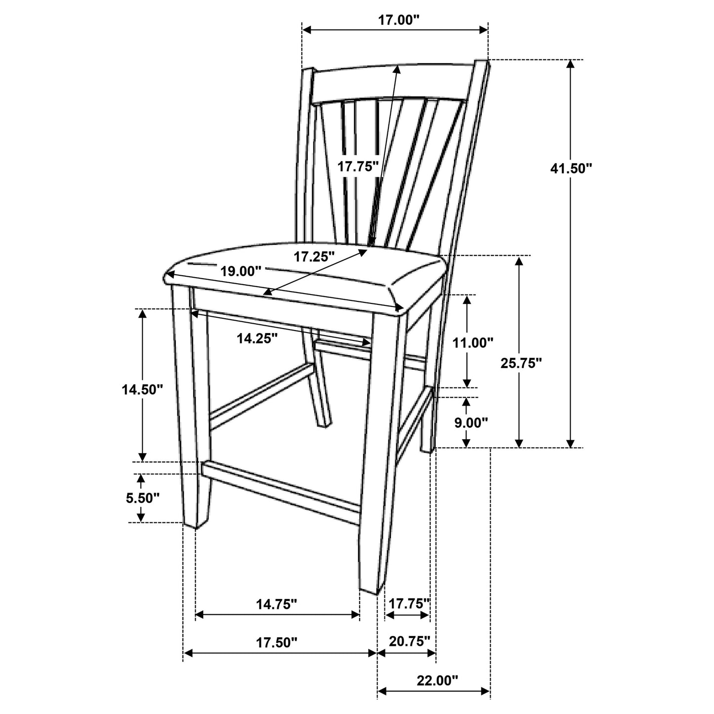 Tabouret de bar Canfield