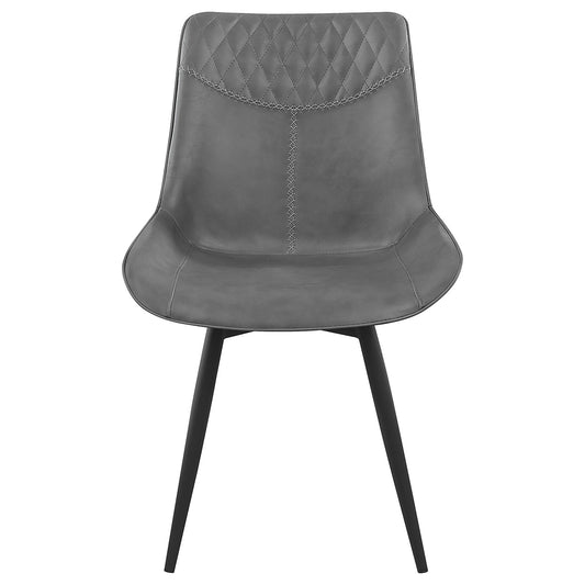 Chaises de salle à manger rembourrées Brassie, gris (lot de 2)