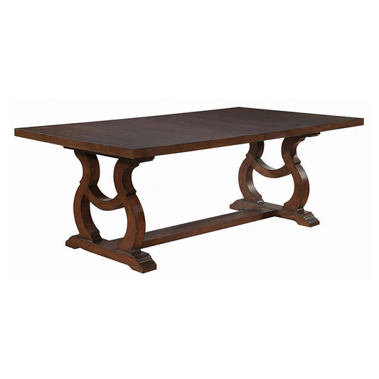 Table à manger à tréteaux Brockway, Java antique