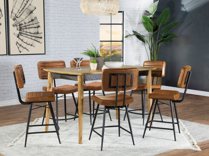 Ensemble de salle à manger 7 pièces de style comptoir Partridge