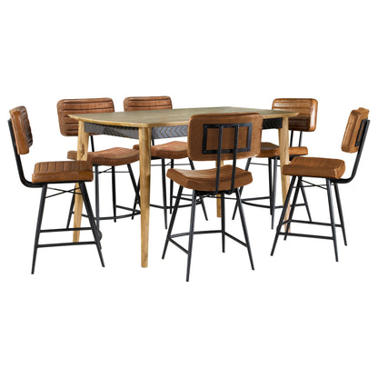 Ensemble de salle à manger 7 pièces de style comptoir Partridge