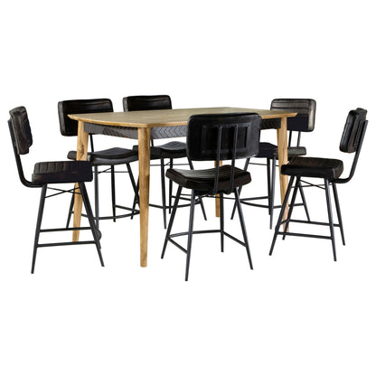 Ensemble de salle à manger 7 pièces de style comptoir Partridge