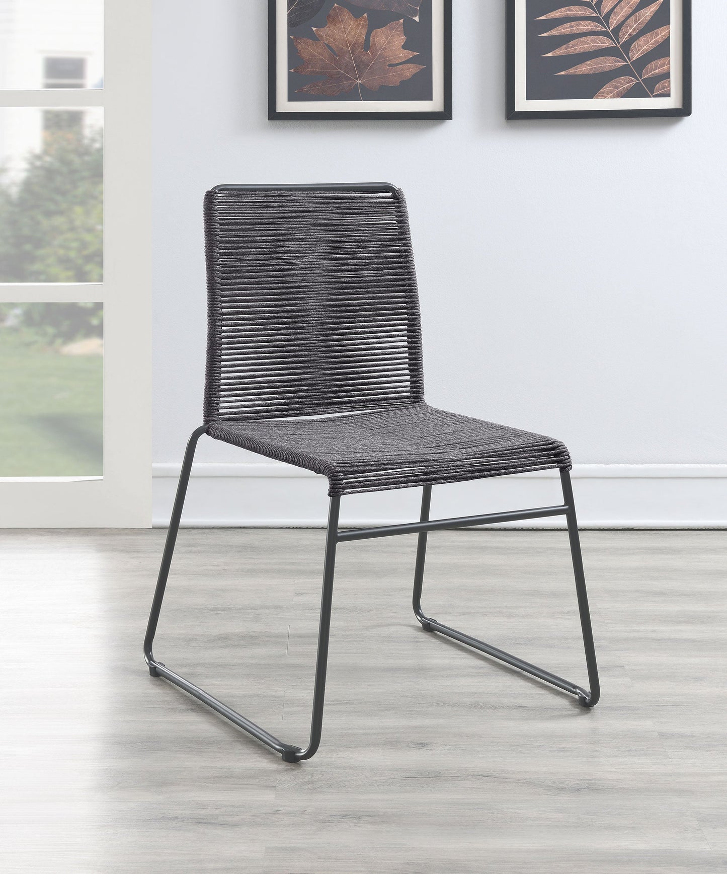 Chaises de bar empilables et rembourrées Jerome (lot de 2)