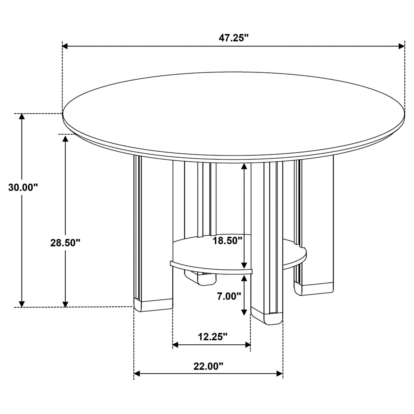 Tables à manger rondes Ottowa