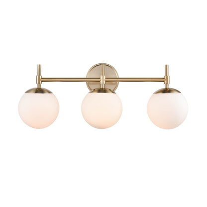 929 Lighting Lustre de salle de bain à 3 lumières avec finitions multiples et abat-jours en verre opale