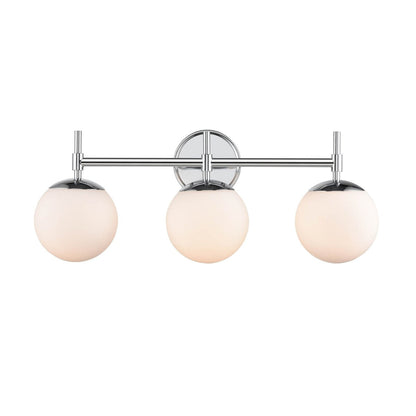 929 Lighting Lustre de salle de bain à 3 lumières avec finitions multiples et abat-jours en verre opale