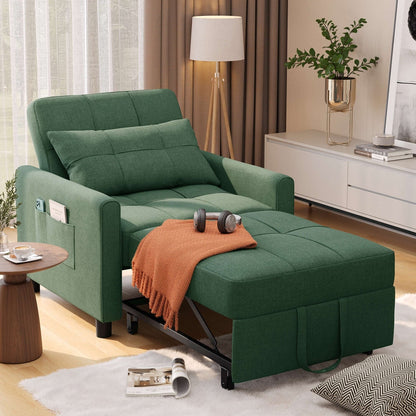 Canapé-lit convertible 3-en-1, canapé-lit escamotable, lit pliable pour salon.