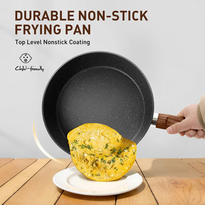 Ensemble de 30 pièces pour cuisine, ustensiles de cuisine et de pâtisserie en granit, ensemble de casseroles et poêles antiadhésives.