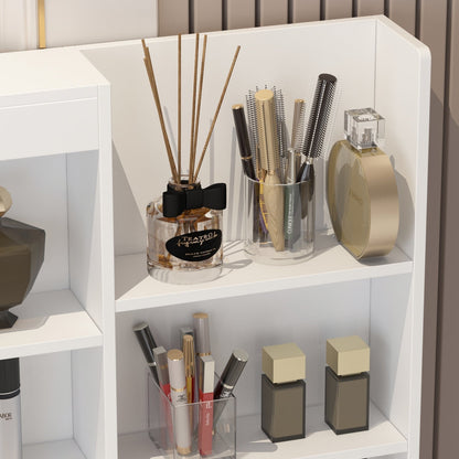 Ensemble de coiffeuse de maquillage de 99,5 cm de large avec tabouret et miroir