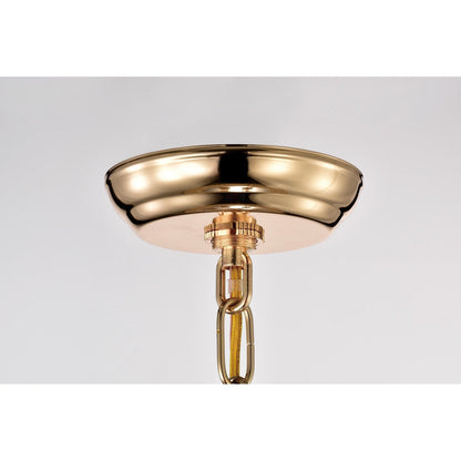 Suspension tambour ronde perlée avec cristaux suspendus