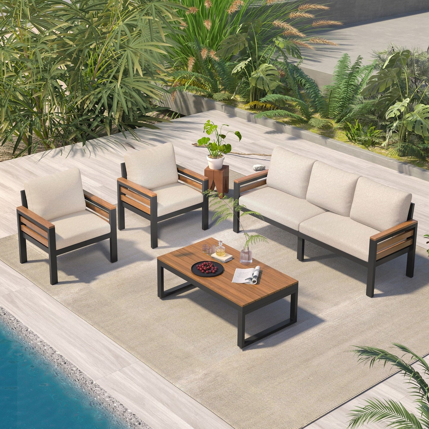 Ensemble de meubles de jardin 4 pièces