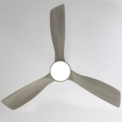 Ventilateur de plafond à LED intégré de 48 et 52 pouces avec lumière et télécommande, moteur à courant continu réversible.