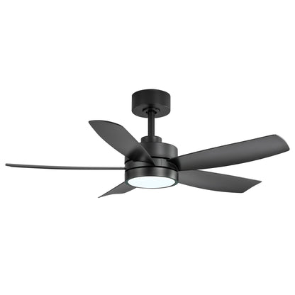 Ventilateur de plafond Breezary à 5 pales LED 65/52/42 avec kit d'éclairage et télécommande