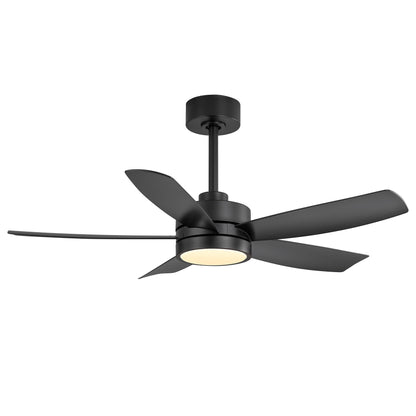 Ventilateur de plafond Breezary à 5 pales LED 65/52/42 avec kit d'éclairage et télécommande
