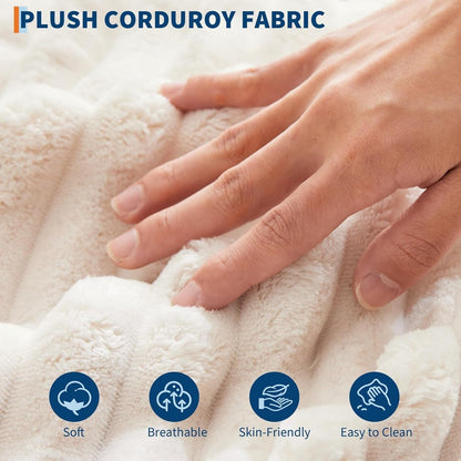 Canapé-lit rembourré de 54 pouces avec coussins et accoudoirs, fauteuil de salon surdimensionné confortable en velours côtelé pour intérieur.