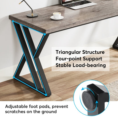 Bureau d'ordinateur robuste 55, bureau de bureau