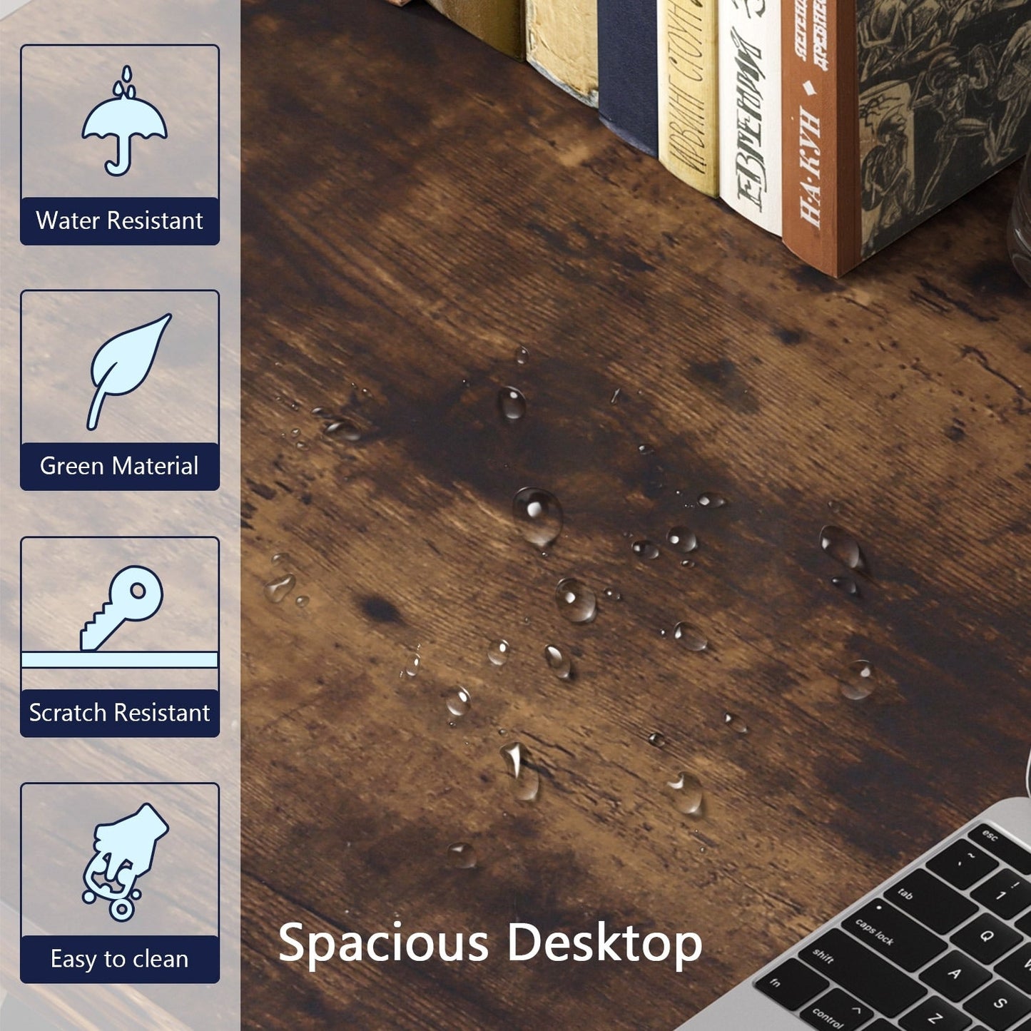 Bureau d'ordinateur robuste 55, bureau de bureau