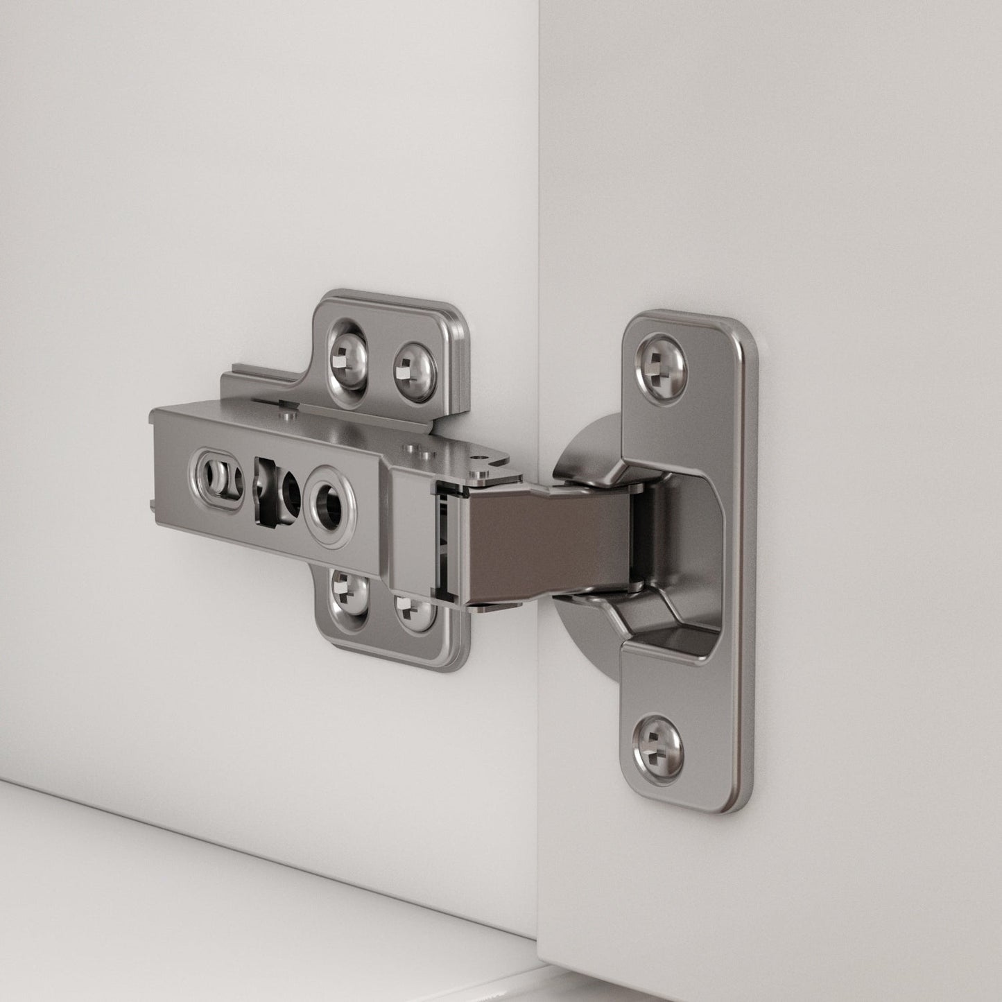 Buffet de rangement blanc laqué, style moderne contemporain du milieu du siècle, 59,1 pouces