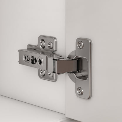 Buffet de rangement blanc laqué, style moderne contemporain du milieu du siècle, 59,1 pouces