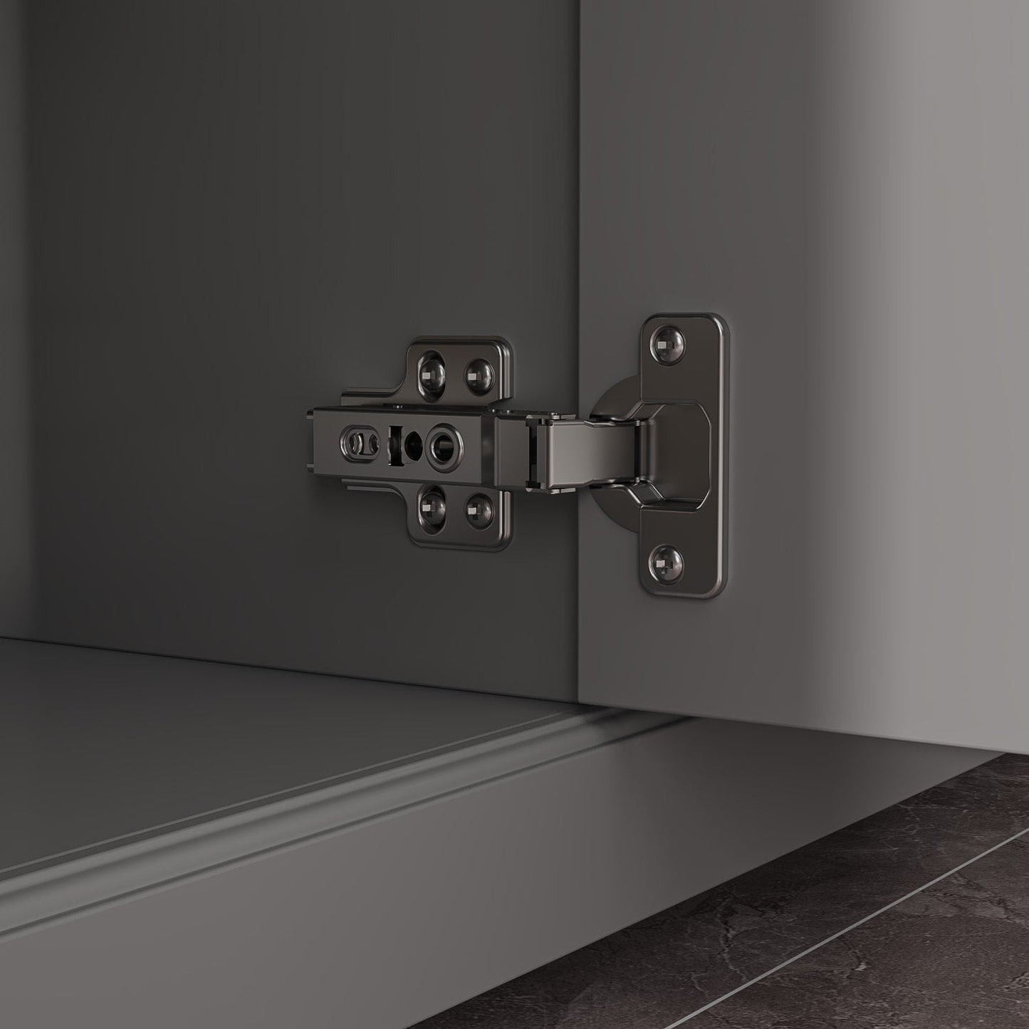 Buffet de rangement blanc laqué, style moderne contemporain du milieu du siècle, 59,1 pouces