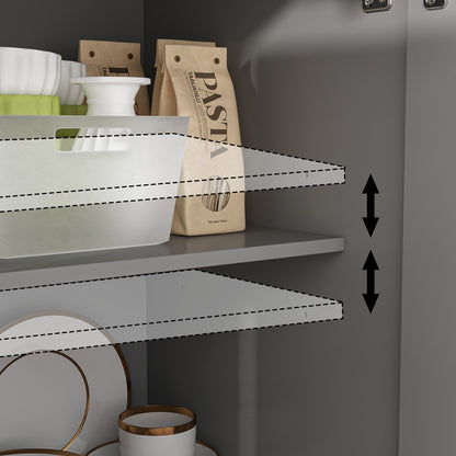 Buffet de rangement blanc laqué, style moderne contemporain du milieu du siècle, 59,1 pouces