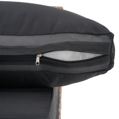 Ensemble de canapés modulaires d'extérieur pour 6 personnes avec coussins