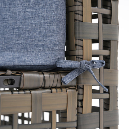 Ensemble de canapés modulaires d'extérieur pour 6 personnes avec coussins