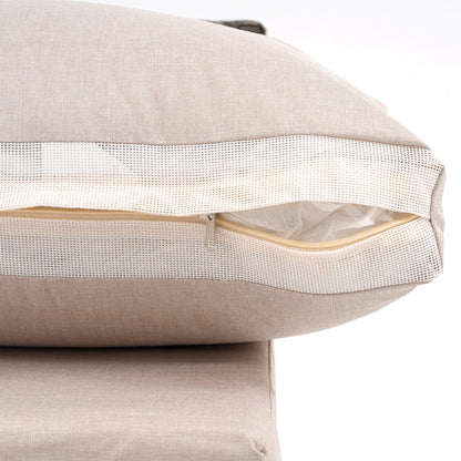 Ensemble de canapés modulaires d'extérieur pour 6 personnes avec coussins