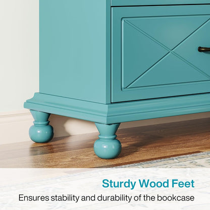 Étagère à livres 6 niveaux avec tiroir, bibliothèque de 71 livres pour salon