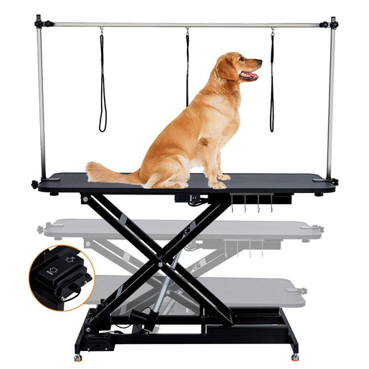 Table de toilettage pour chien à hauteur réglable, 60 pouces, hydraulique.
