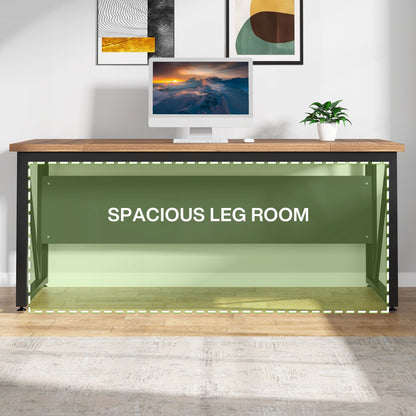 Bureau d'ordinateur en forme de L de 63 pouces avec armoire à dossiers latérale de 47 pouces, ensemble de bureau pour maison et bureau de direction.