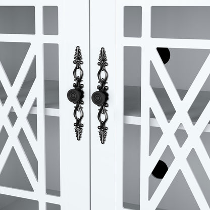 Buffet de cuisine de style vintage en bois, 160 cm de largeur.