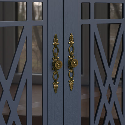 Buffet de cuisine de style vintage en bois, 160 cm de largeur.