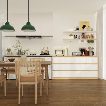 Commode 63W à 9 tiroirs, commode d'appoint pour salon et chambre à coucher.