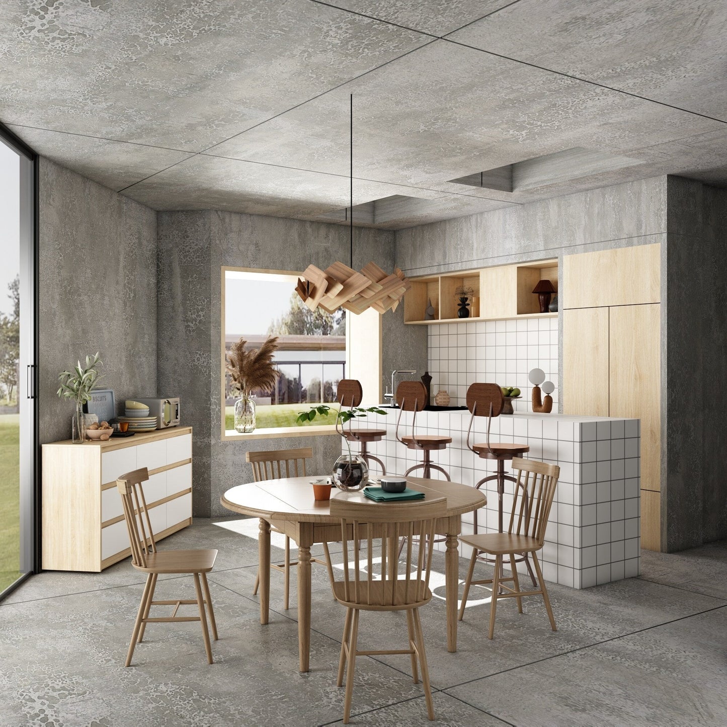 Commode 63W à 9 tiroirs, commode d'appoint pour salon et chambre à coucher.