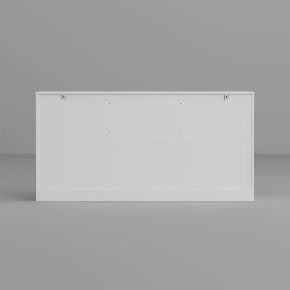 Commode 63W à 9 tiroirs, commode d'appoint pour salon et chambre à coucher.