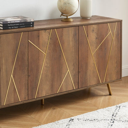 Buffet et meuble de rangement en bois de 160 cm de large