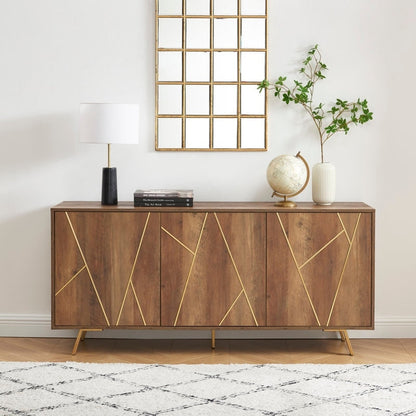 Buffet et meuble de rangement en bois de 160 cm de large