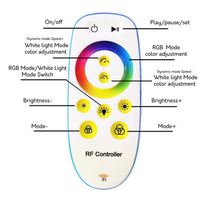 69 Lampe de sol LED à arc/courbe, à intensité variable - RGBW - N/A