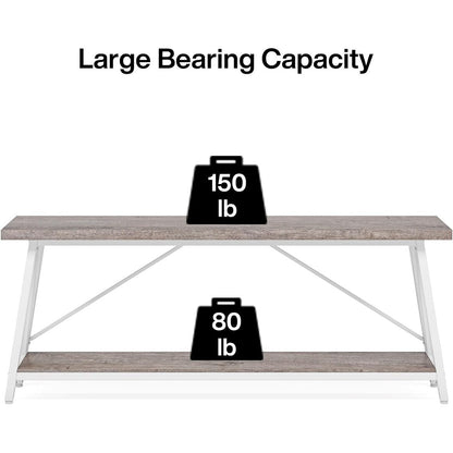 Table de salon extra longue de 180 cm, console d'entrée de style industriel