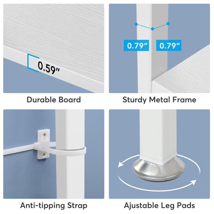 Étagère à livres industrielle de 71 pouces, bibliothèque en bois brun rustique à 6 niveaux, étagères ouvertes.