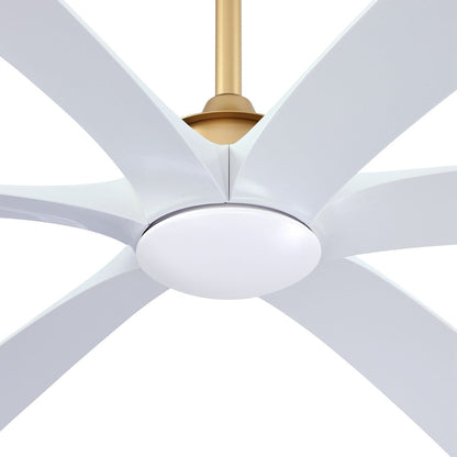 Ventilateur de plafond DC à 6 pales de 183 cm (72 pouces) en bois flotté avec éclairage et télécommande