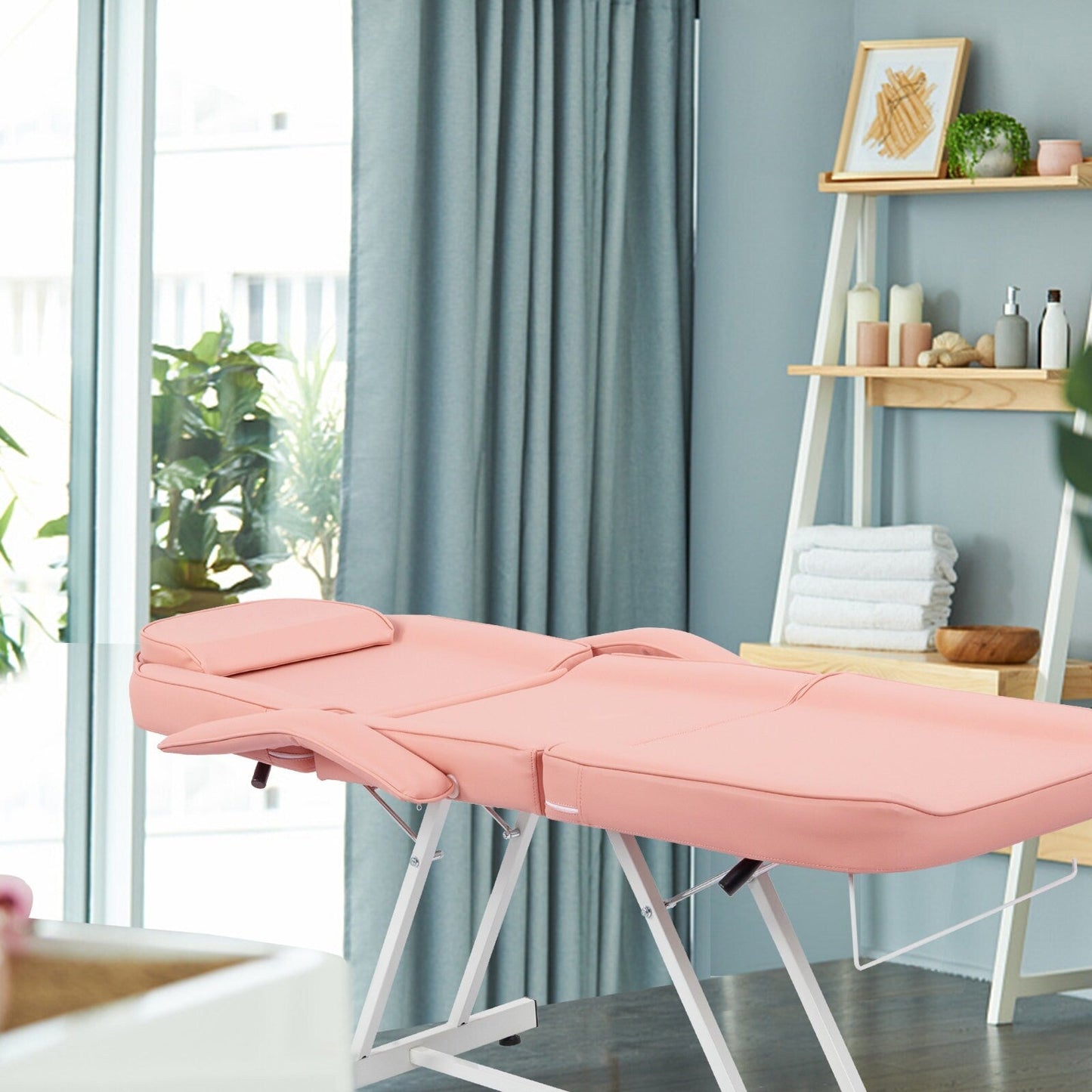 Table de massage, lit de beauté, chaise de tatouage réglable 73 avec tabouret