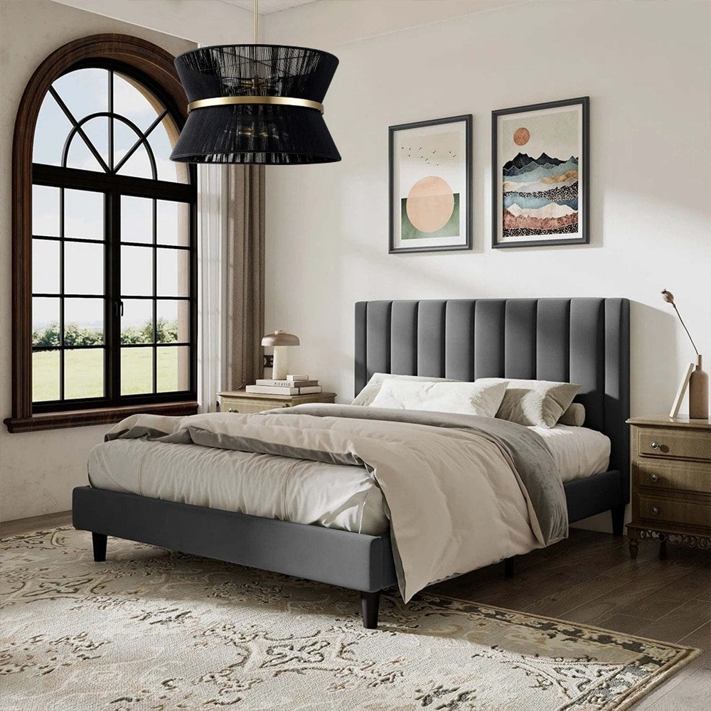 Grand lustre à tambour bohème moderne à 8 lumières, lustre en forme de sablier en tissu de 60 cm, tissé à la main, en or/noir, pour salle à manger/salon.