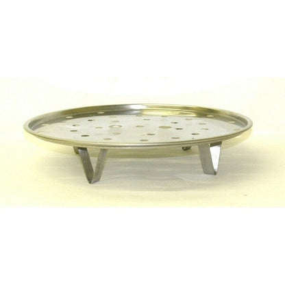 Grande marmite en acier inoxydable de 80 QT avec panier vapeur, modèle robuste.