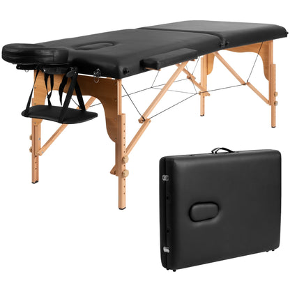 Table de massage portable 84''L, table de spa visage réglable, lit de tatouage avec sac de transport