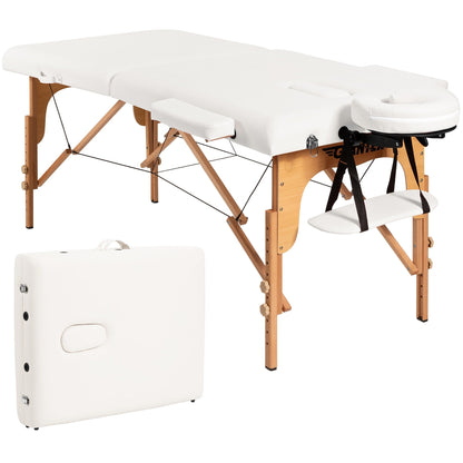 Table de massage portable 84''L, table de spa visage réglable, lit de tatouage avec sac de transport