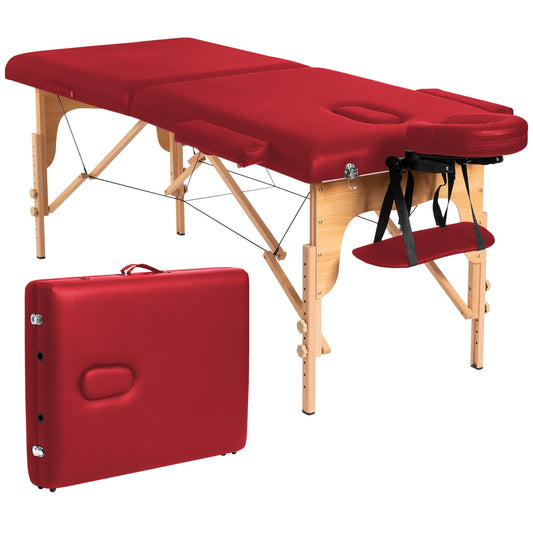 Table de massage portable 84''L, table de spa visage réglable, lit de tatouage avec sac de transport